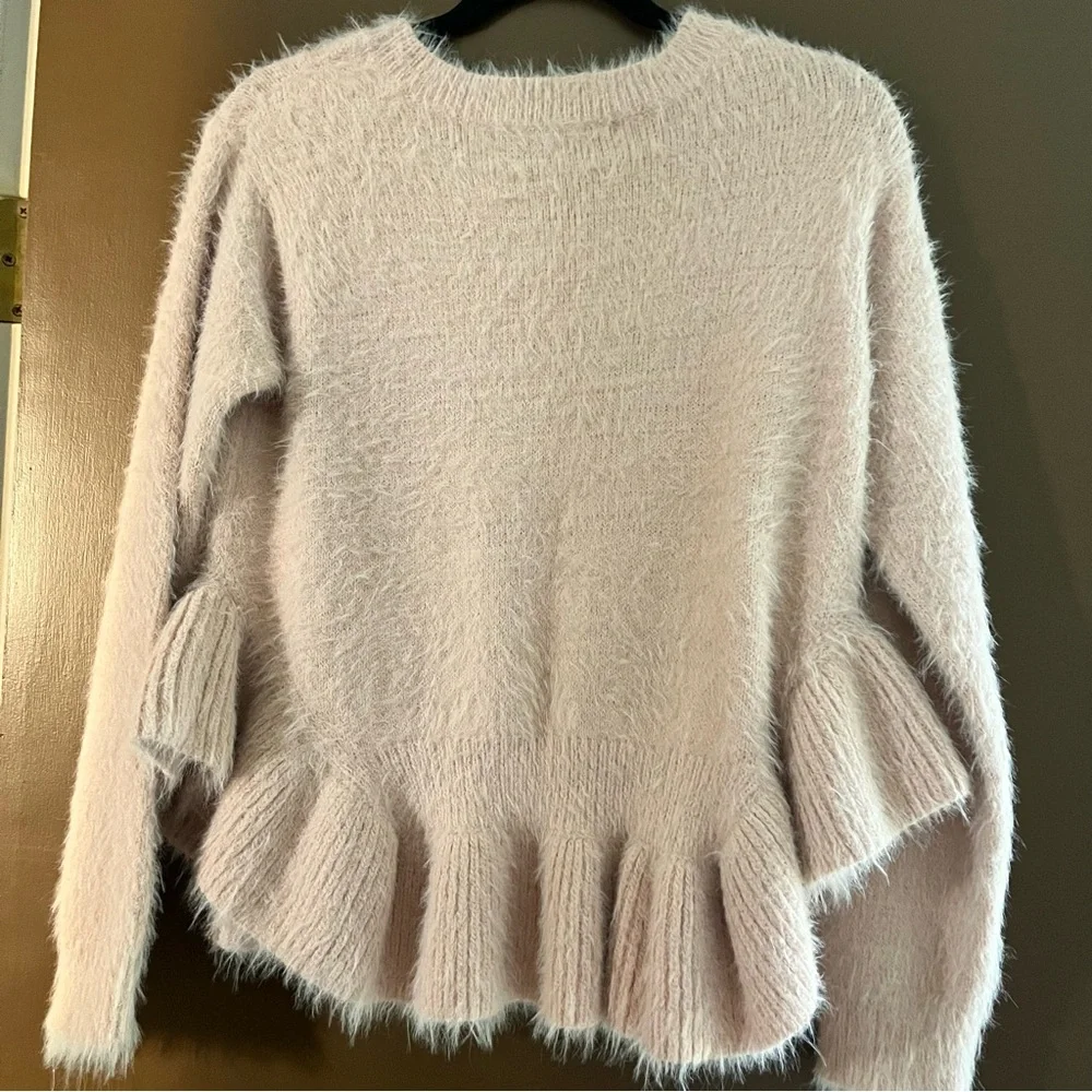 English Factory Fuzzy Ruffle Sweater - Picture 3 of 7
